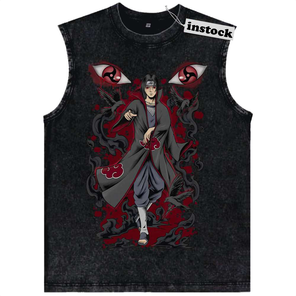 Itachi Uchiha Tank Top, Akatsuki Tank Top, Naruto Tank Top, Anime Tank Top, Vintage Tank Top