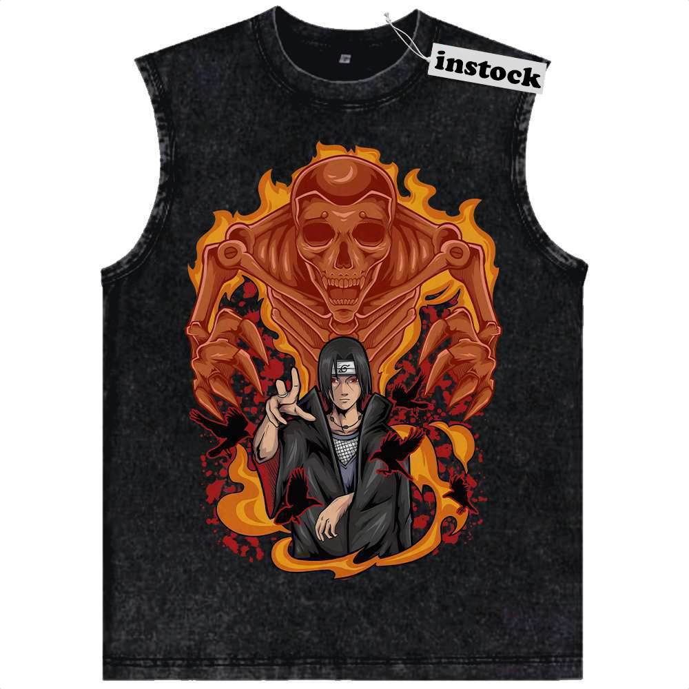 Itachi Uchiha Tank Top, Akatsuki Tank Top, Naruto Tank Top, Anime Tank Top, Vintage Tank Top