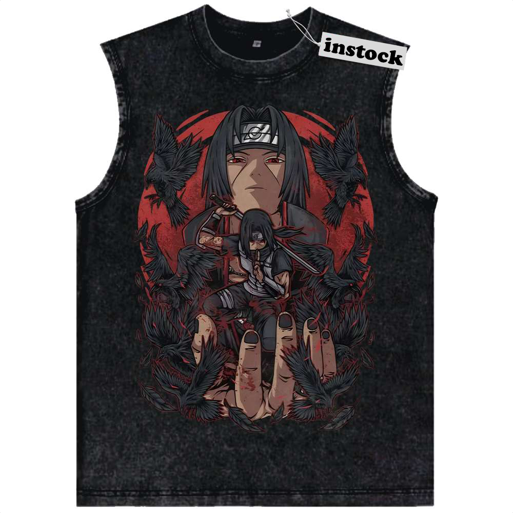 Itachi Uchiha Tank Top, Akatsuki Tank Top, Naruto Tank Top, Anime Tank Top, Vintage Tank Top