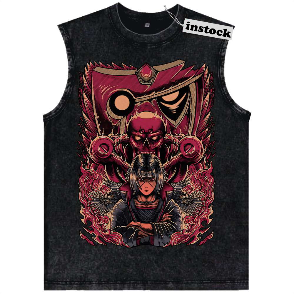 Itachi Uchiha Tank Top, Akatsuki Tank Top, Naruto Tank Top, Anime Tank Top, Vintage Tank Top