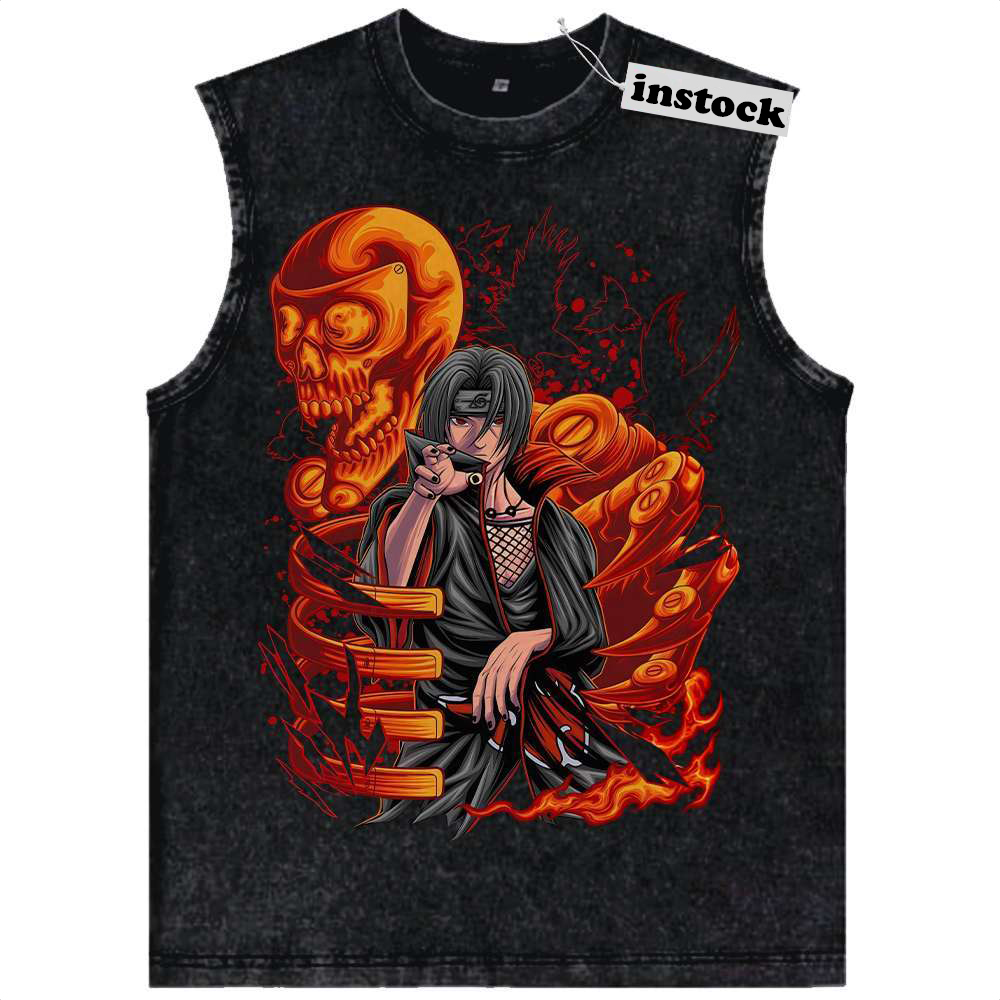 Itachi Uchiha Tank Top, Akatsuki Tank Top, Naruto Tank Top, Anime Tank Top, Vintage Tank Top