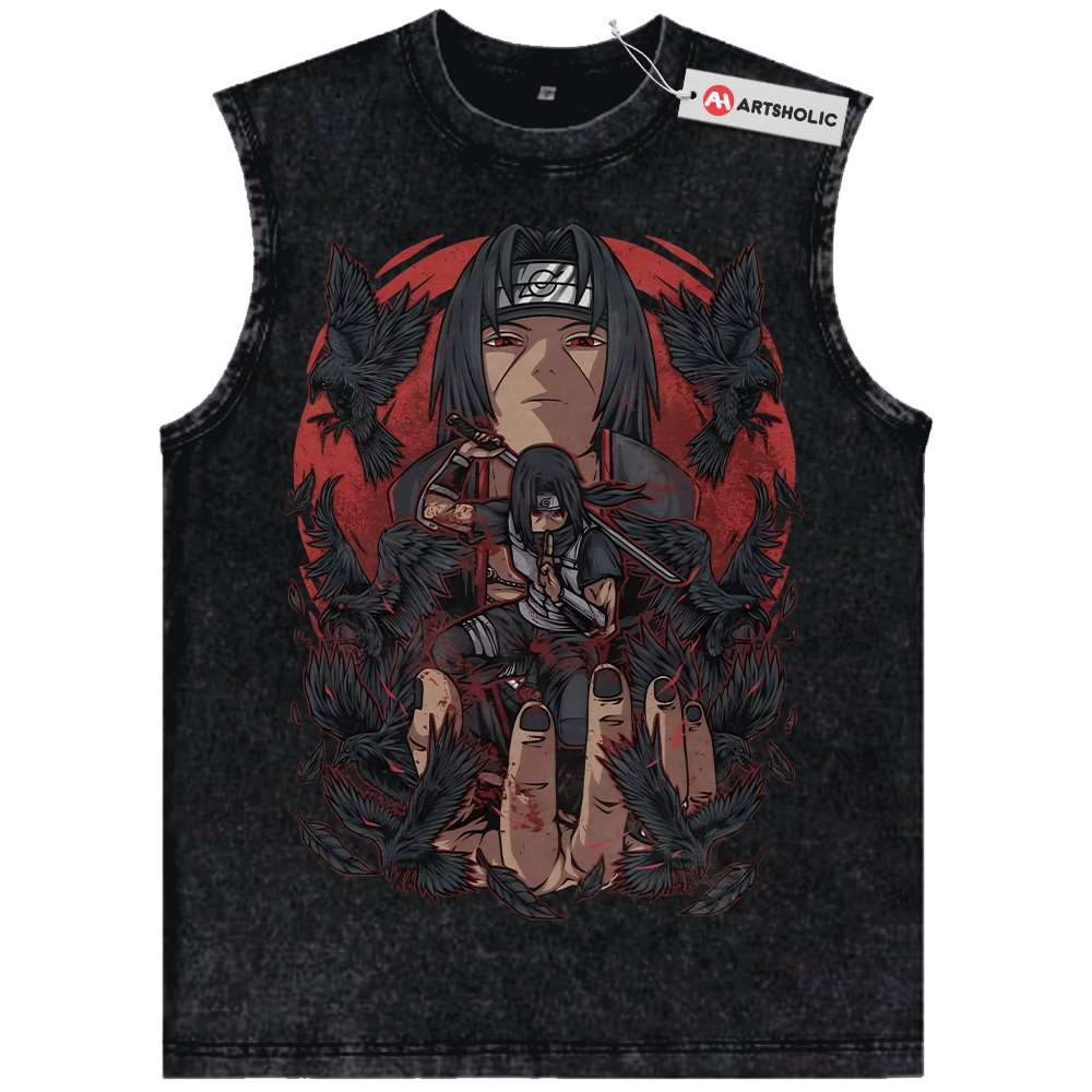 Itachi Uchiha Tank Top, Akatsuki Tank Top, Naruto Tank Top, Anime Tank Top, Vintage Tank Top
