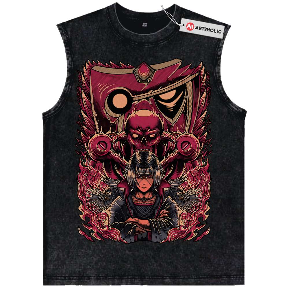 Itachi Uchiha Tank Top, Akatsuki Tank Top, Naruto Tank Top, Anime Tank Top, Vintage Tank Top