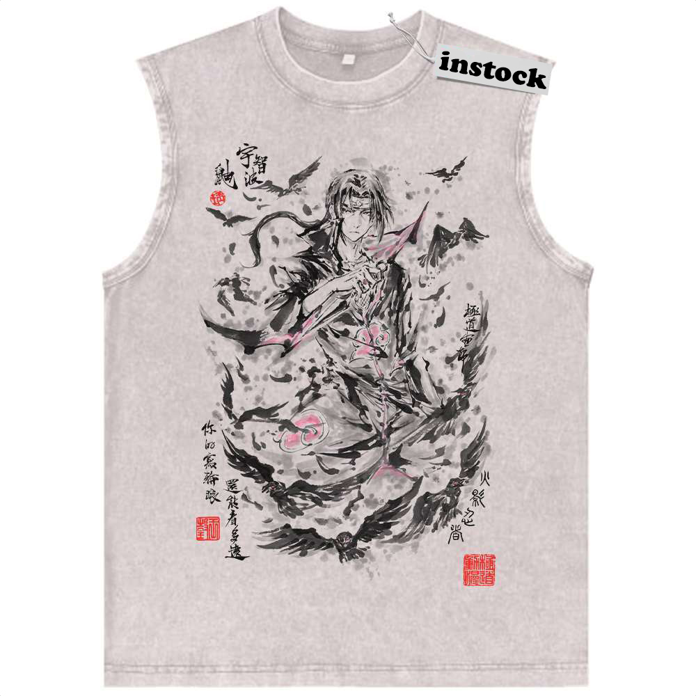Itachi Uchiha Tank Top, Akatsuki Tank Top, Naruto Tank Top, Anime Tank Top, Vintage Tank Top