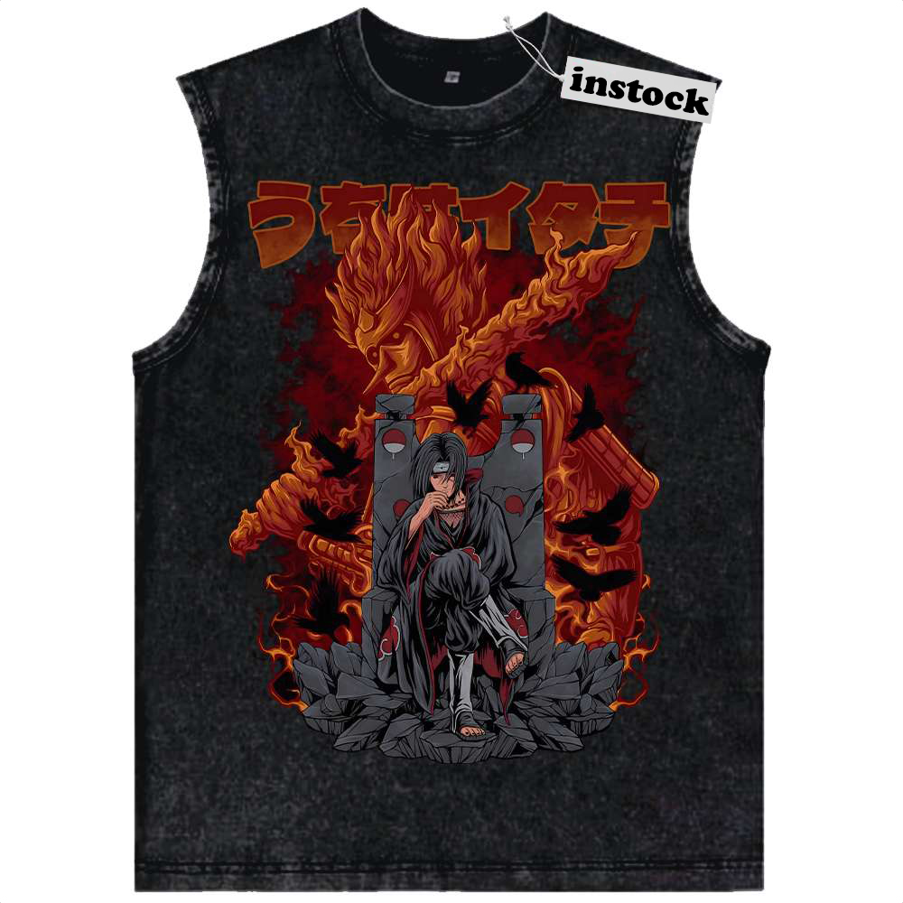 Itachi Uchiha Tank Top, Akatsuki Tank Top, Naruto Tank Top, Anime Tank Top, Vintage Tank Top
