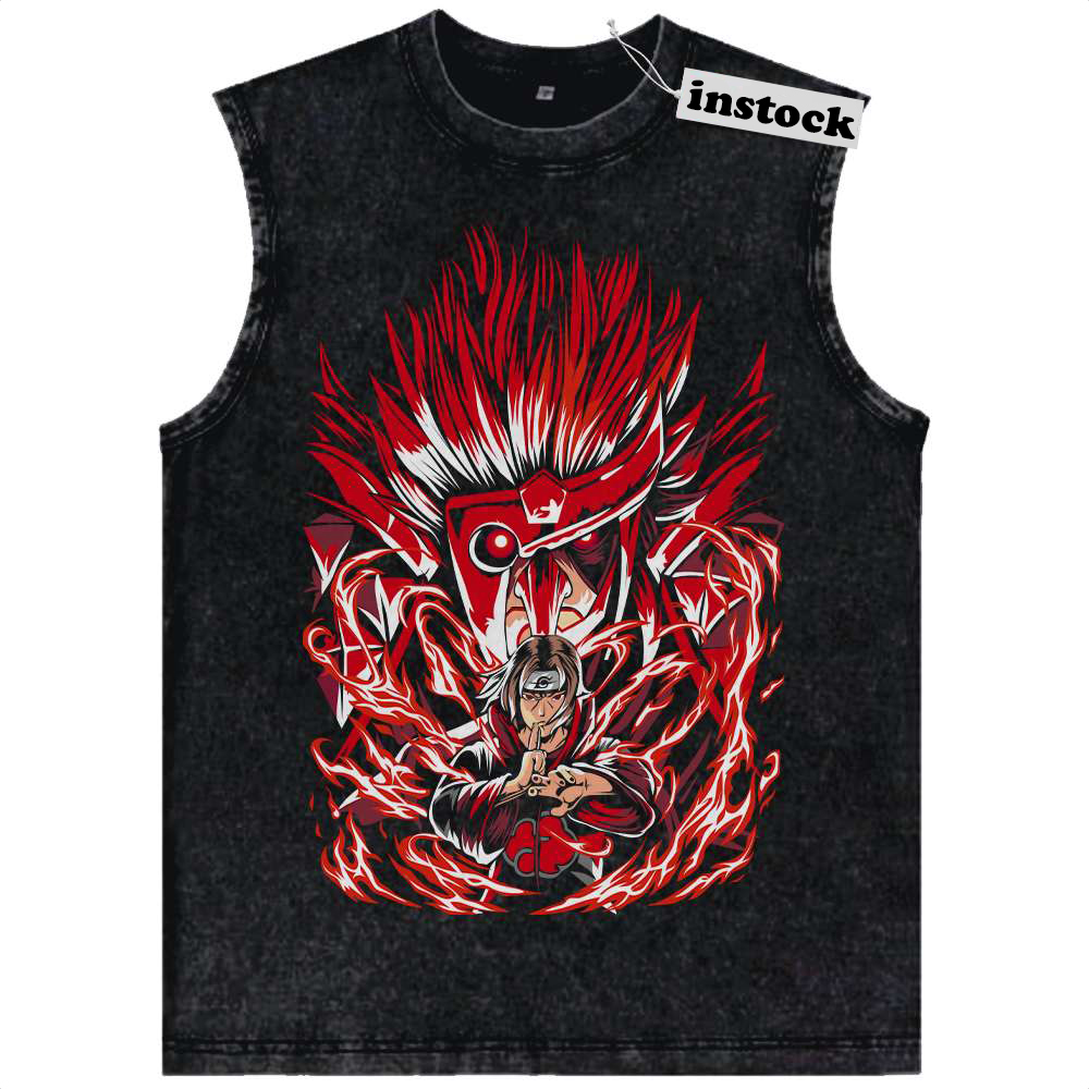 Itachi Uchiha Tank Top, Naruto Tank Top, Anime Tank Top, Vintage Tank Top