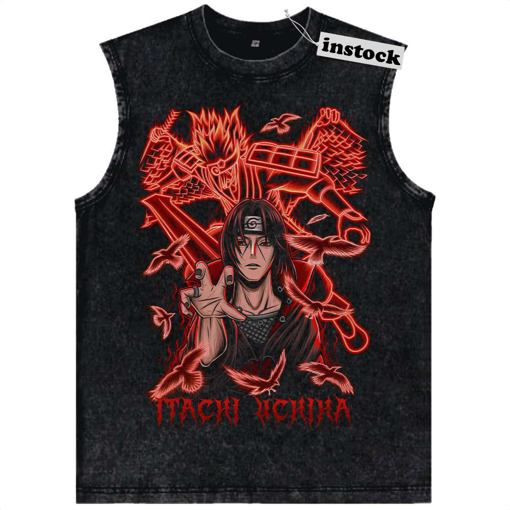 Itachi Uchiha Tank Top, Naruto Tank Top, Anime Tank Top, Vintage Tank Top