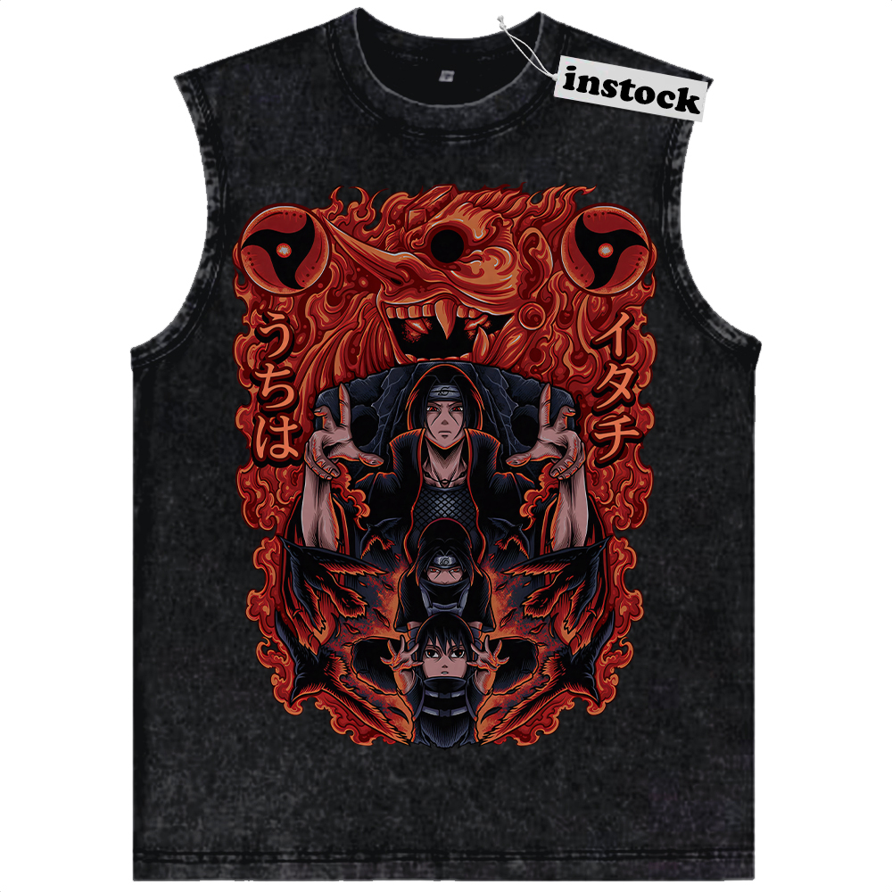 Itachi Uchiha Tank Top, Naruto Tank Top, Anime Tank Top, Vintage Tank Top