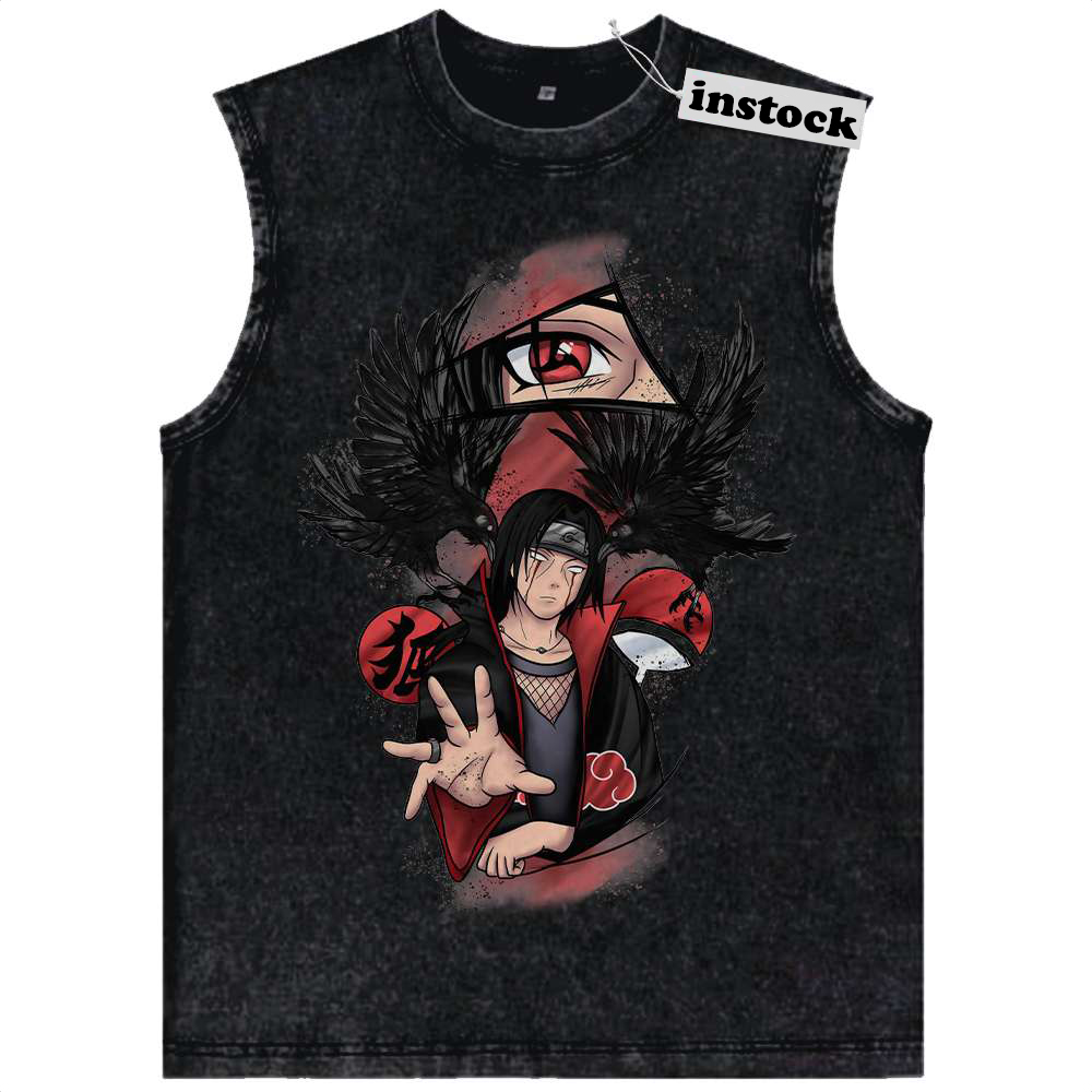 Itachi Uchiha Tank Top, Naruto Tank Top, Anime Tank Top, Vintage Tank Top