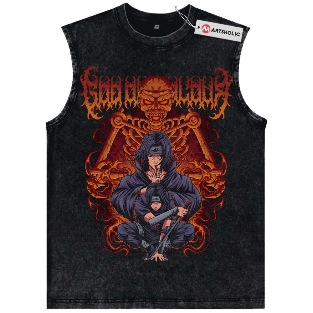 Itachi Uchiha Tank Top, Naruto Tank Top, Anime Tank Top, Vintage Tank Top