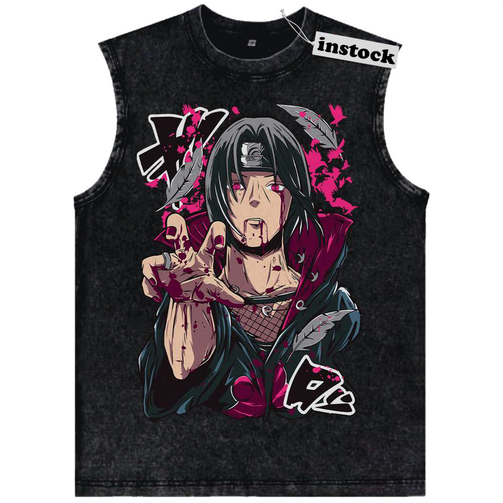 Itachi Uchiha Tank Top, Naruto Tank Top, Anime Tank Top, Vintage Tank Top