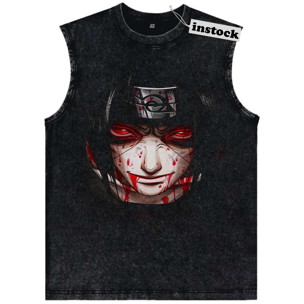 Itachi Uchiha Tank Top, Naruto Tank Top, Anime Tank Top, Vintage Tank Top