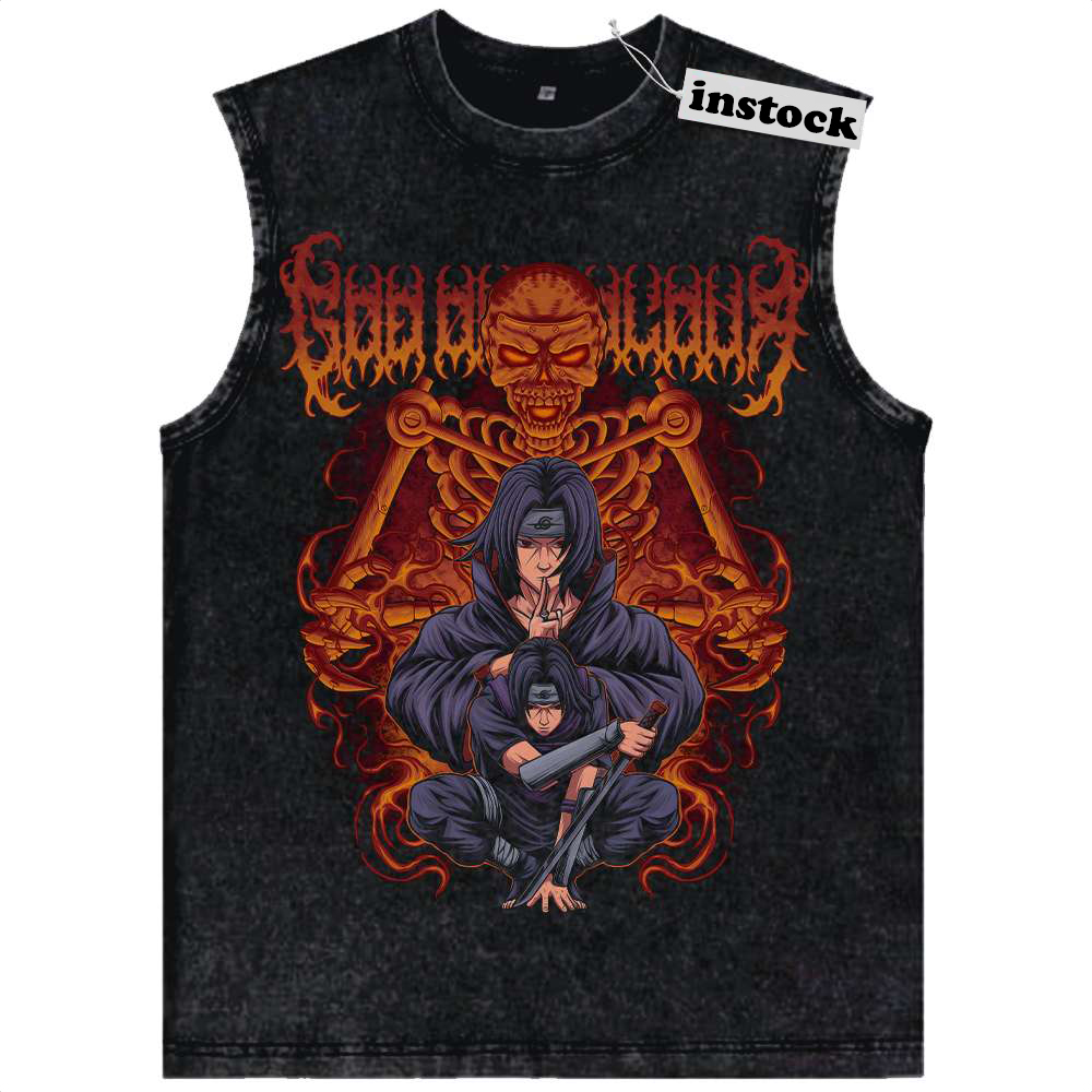 Itachi Uchiha Tank Top, Naruto Tank Top, Anime Tank Top, Vintage Tank Top