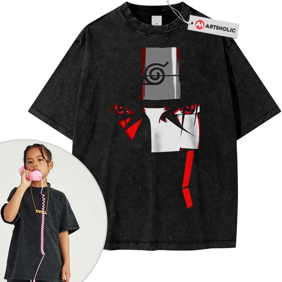 Alternative view of Itachi Uchiha Tee For Kids, Akatsuki Tee For Kids, Naruto Tee For Kids, Anime Tee For Kids, Vintage Tee For Kids