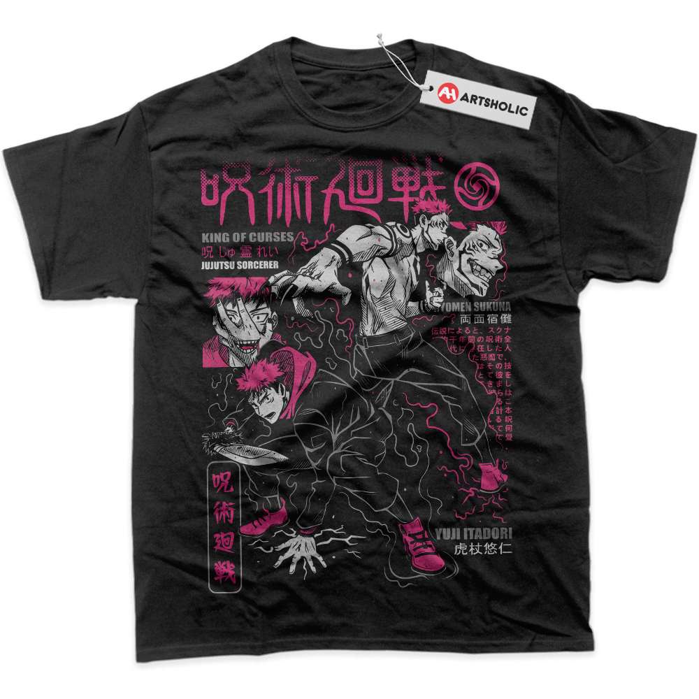 Itadori vs Sukuna Shirt, Jujutsu Kaisen Shirt, Anime Shirt, Graphic Tee
