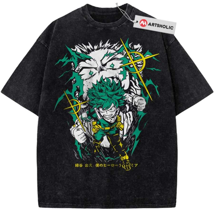 Alternative view of Izuku Midoriya Shirt, Deku Shirt, MHA Shirt, Anime Shirt, Vintage T-Shirt