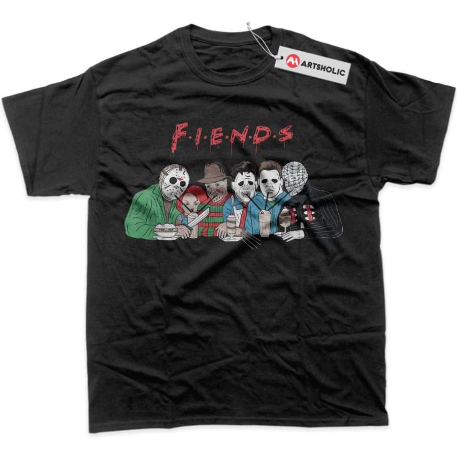 Alternative view of Jason Voorhees Shirt, Chucky Shirt, Freddy Krueger Shirt, Michael Myers Shirt, Pinhead Shirt, Halloween Shirt, Horror Shirt, Graphic Tee