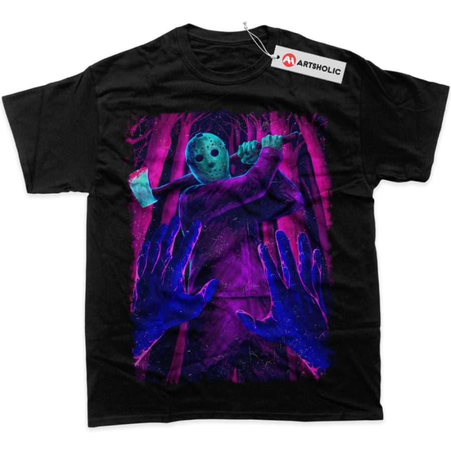 Alternative view of Jason Voorhees Shirt, Friday the 13th Shirt, Halloween Shirt, Horror Shirt, Graphic T-Shirt