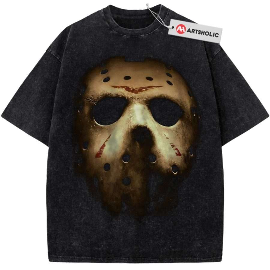 Alternative view of Jason Voorhees Shirt, Friday the 13th Shirt, Halloween Shirt, Horror Shirt, Vintage T-Shirt