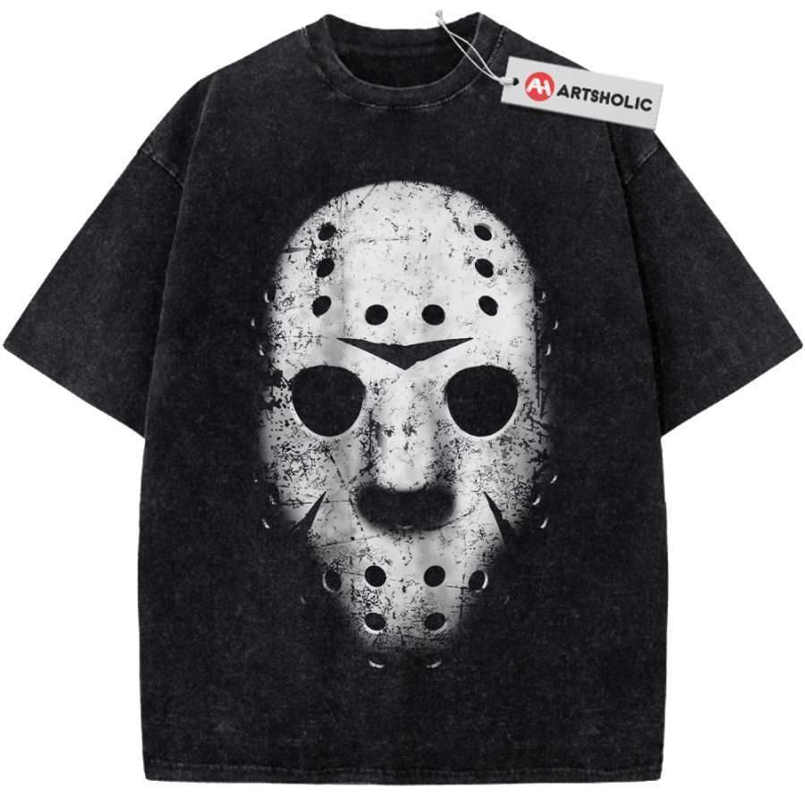 Alternative view of Jason Voorhees Shirt, Friday the 13th Shirt, Halloween Shirt, Horror Shirt, Vintage T-Shirt