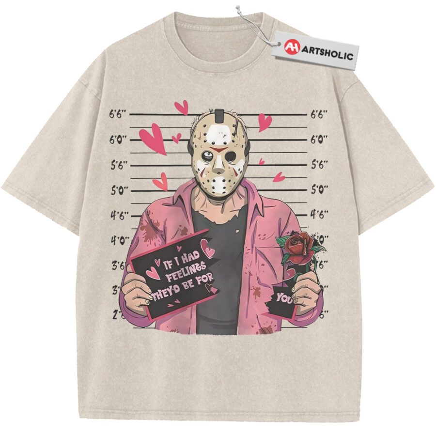 Alternative view of Jason Voorhees Shirt, Friday the 13th Shirt, Valentine's Day Shirt, Horror Shirt, Vintage T-Shirt