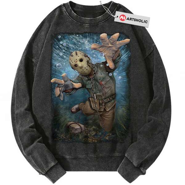 Jason Voorhees Sweatshirt, Friday the 13th Sweatshirt, Halloween Sweatshirt, Horror Sweatshirt, Vintage Sweater