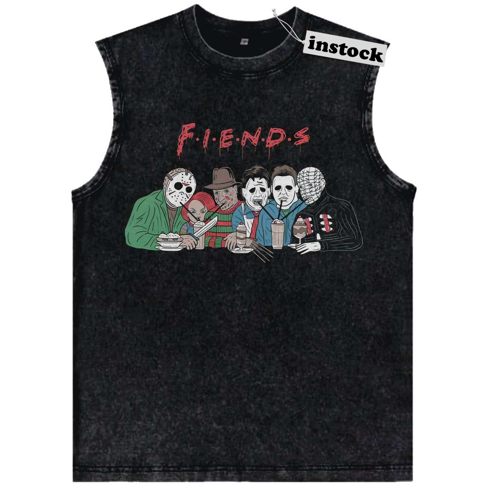 Jason Voorhees Tank Top, Chucky Tank Top, Freddy Krueger Tank Top, Michael Myers Tank Top, Pinhead Tank Top, Halloween Tank Top, Horror Tank Top, Vintage Tank Top