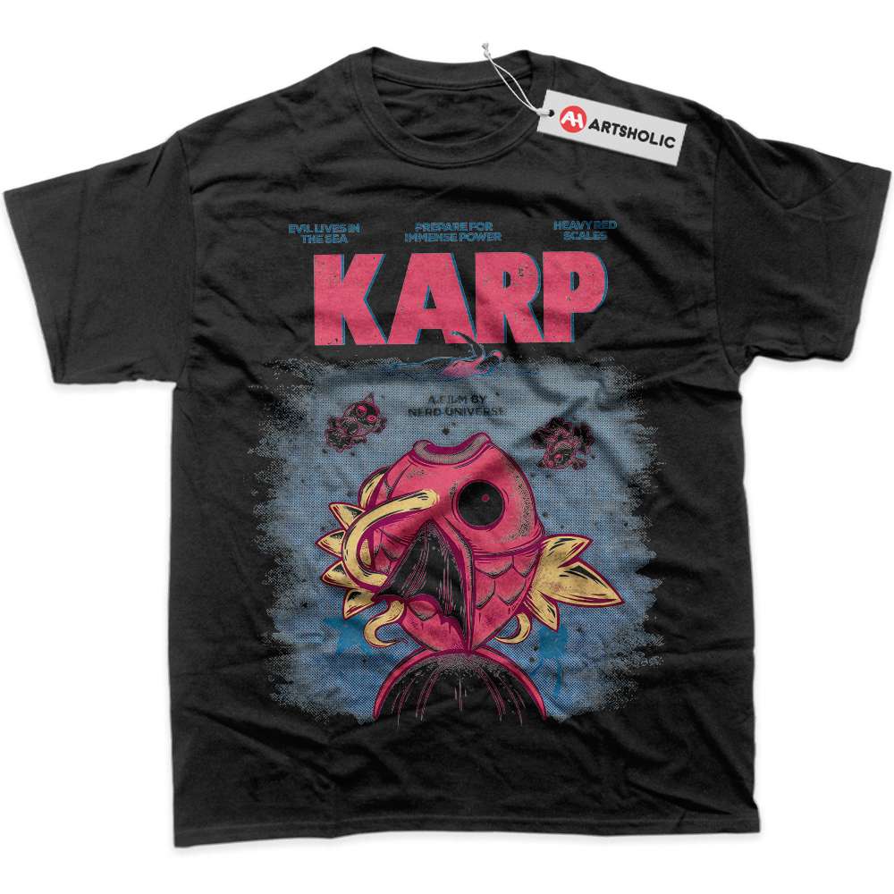 Jaws x Magikarp Shirt, Pokemon Shirt, Anime Shirt, Graphic T-Shirt