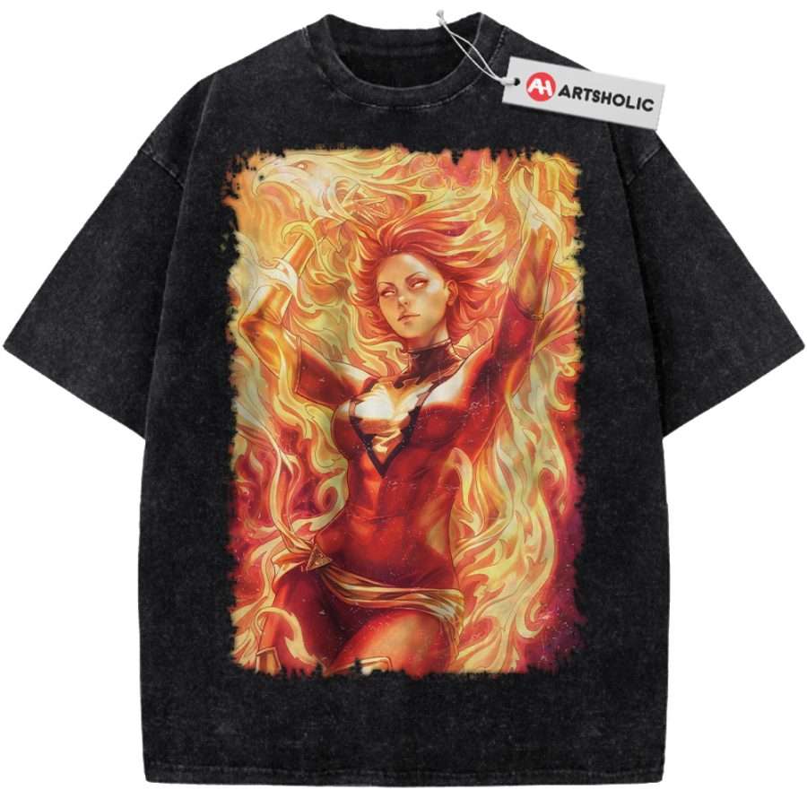 Alternative view of Jean Grey Shirt, X-Men Shirt, Marvel Comics Shirt, Vintage T-Shirt