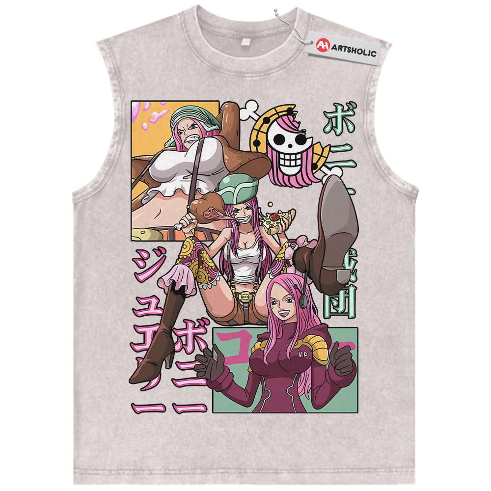 Alternative view of Jewelry Bonney Tank Top, One Piece Tank Top, Anime Tank Top, Vintage Tank Top