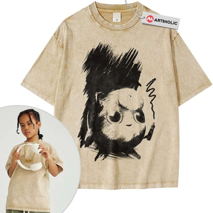 Alternative view of Jigglypuff Shirt For Kids, Pokemon Shirt For Kids, Anime Shirt For Kids, Vintage T-Shirt For Kids