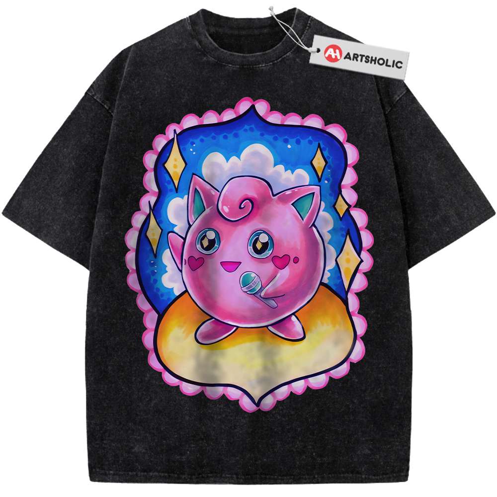 Alternative view of Jigglypuff Shirt, Pokemon shirt, Anime Shirt, Vintage T-Shirt