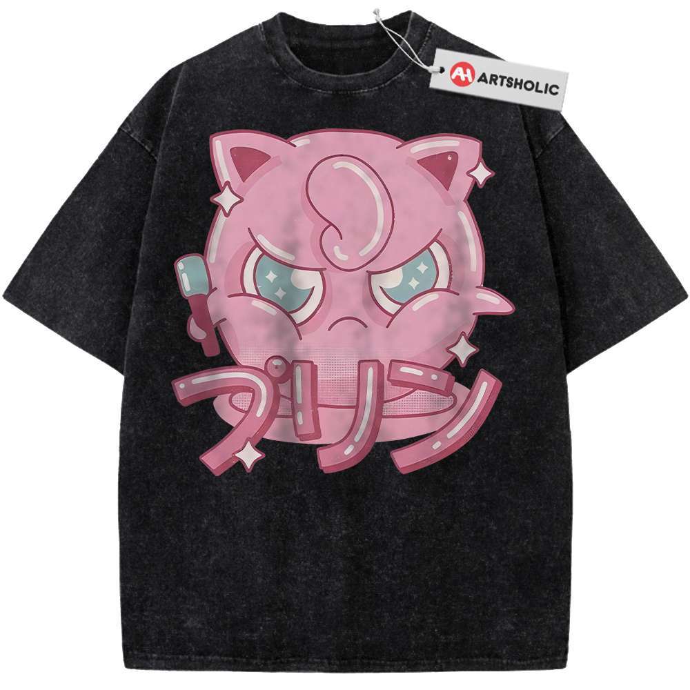 Alternative view of Jigglypuff Shirt, Pokemon shirt, Anime Shirt, Vintage Tee