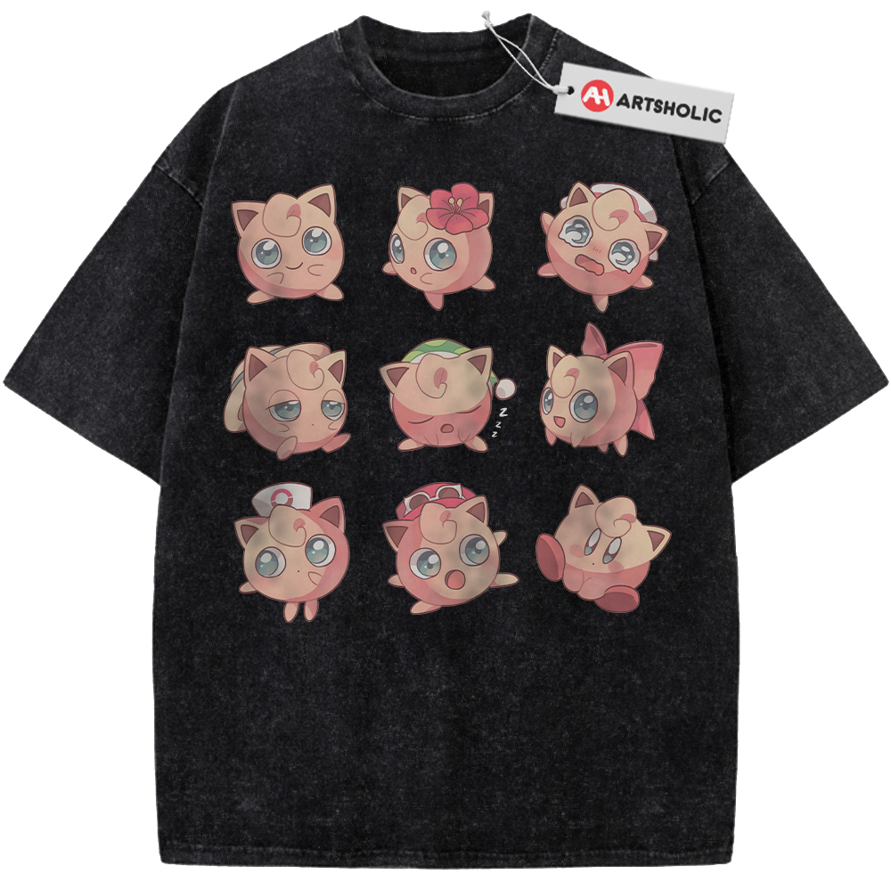 Alternative view of Jigglypuff Shirt, Pokemon Shirt, PKM Shirt, Anime Shirt, Vintage Tee