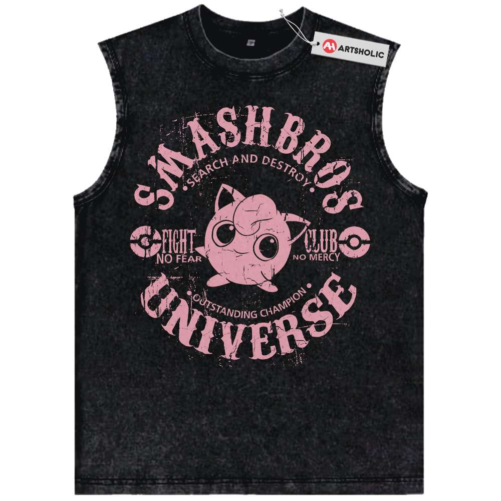 Jigglypuff Tank Top, Pokemon Tank Top, Anime Tank Top, Vintage Tank Top
