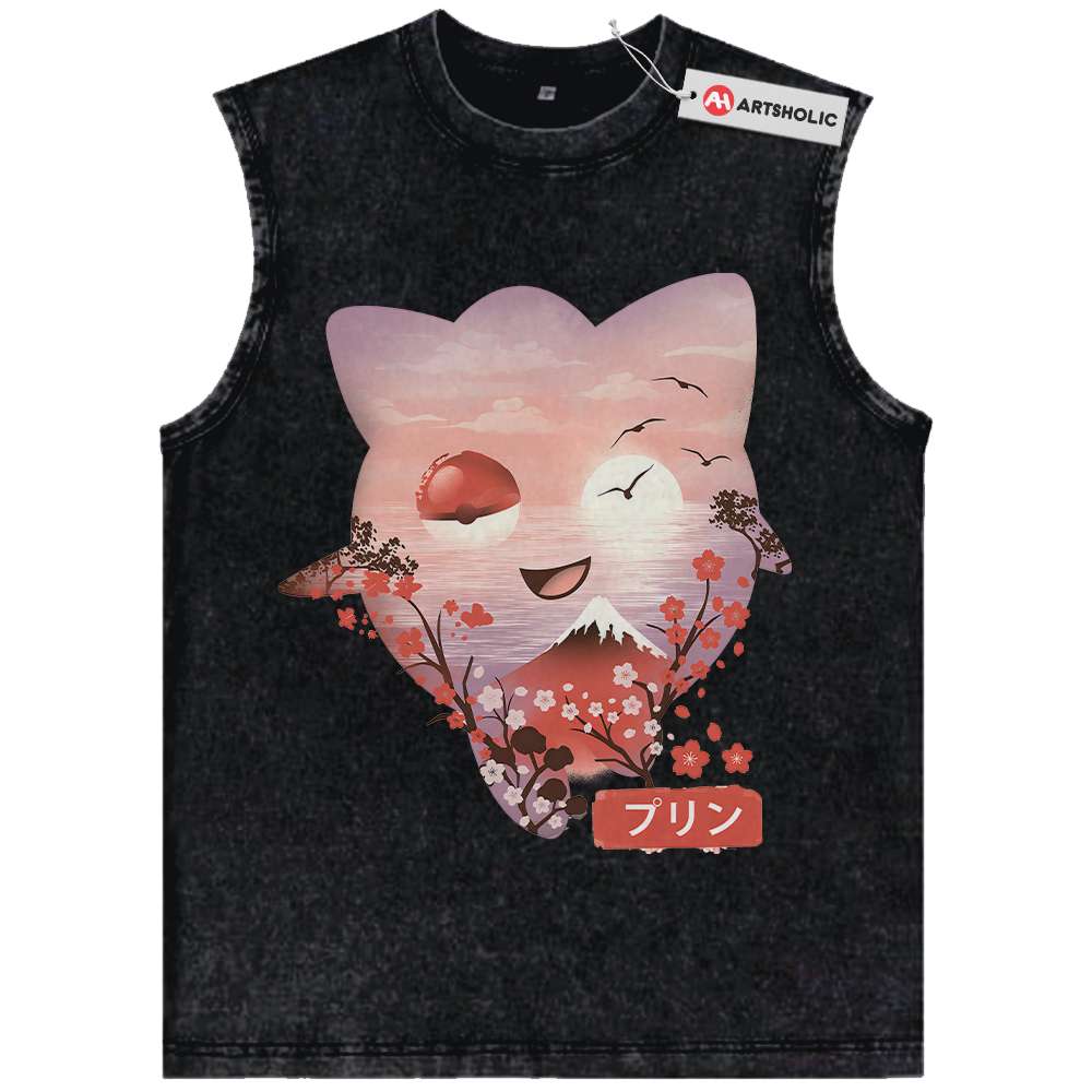 Jigglypuff Tank Top, Pokemon Tank Top, Anime Tank Top, Vintage Tank Top