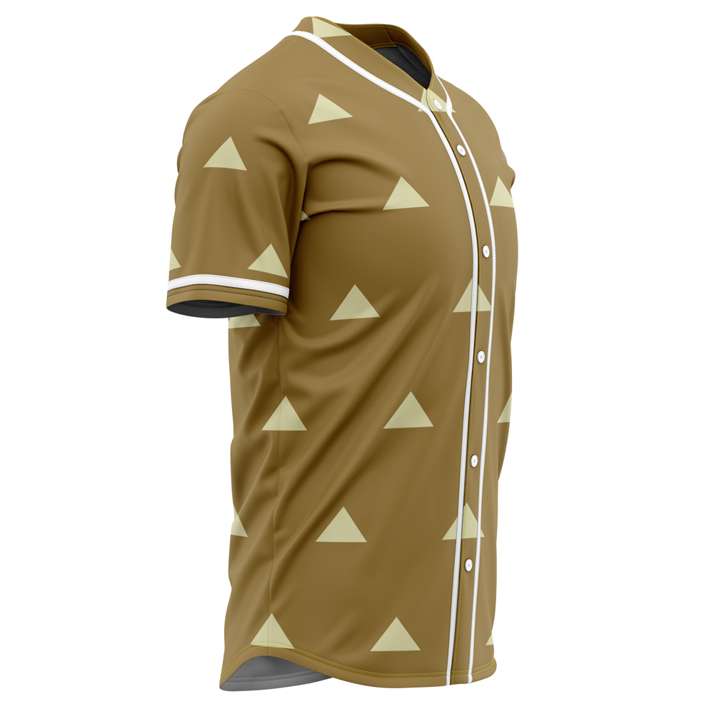 Alternative view of Jigoro Kuwajima Demon Slayer Baseball Jersey