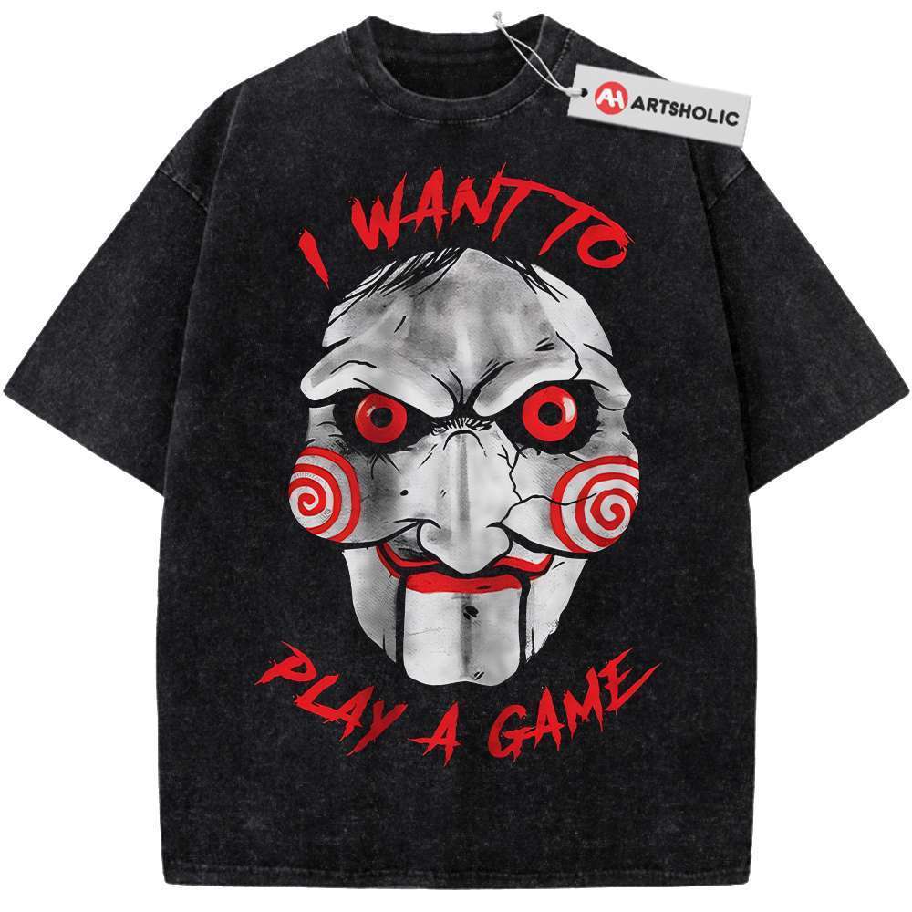 Jigsaw Shirt, Saw Shirt, Halloween Shirt, Horror Shirt, Vintage T-Shirt