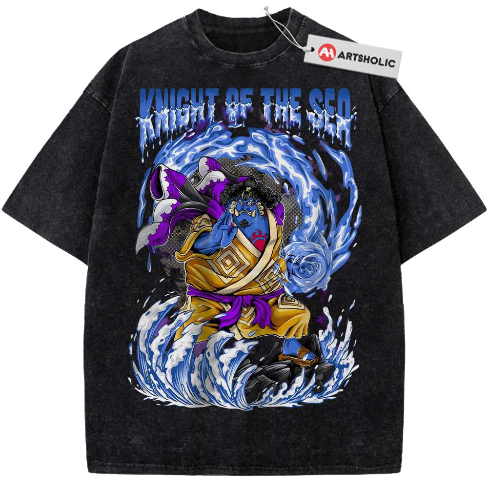 Alternative view of Jinbe Shirt, One Piece Shirt, Anime Shirt, Vintage T-Shirt