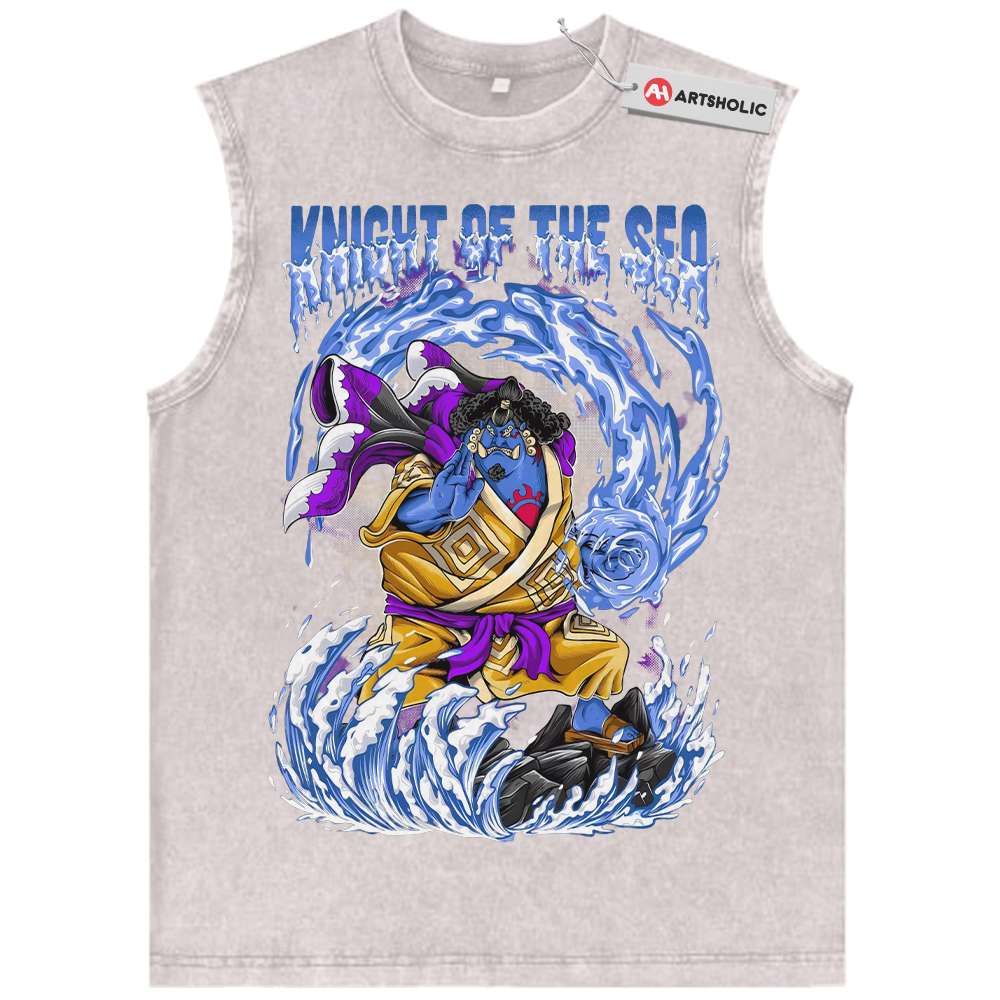 Alternative view of Jinbe Tank Top, One Piece Tank Top, Anime Tank Top, Vintage Tank Top