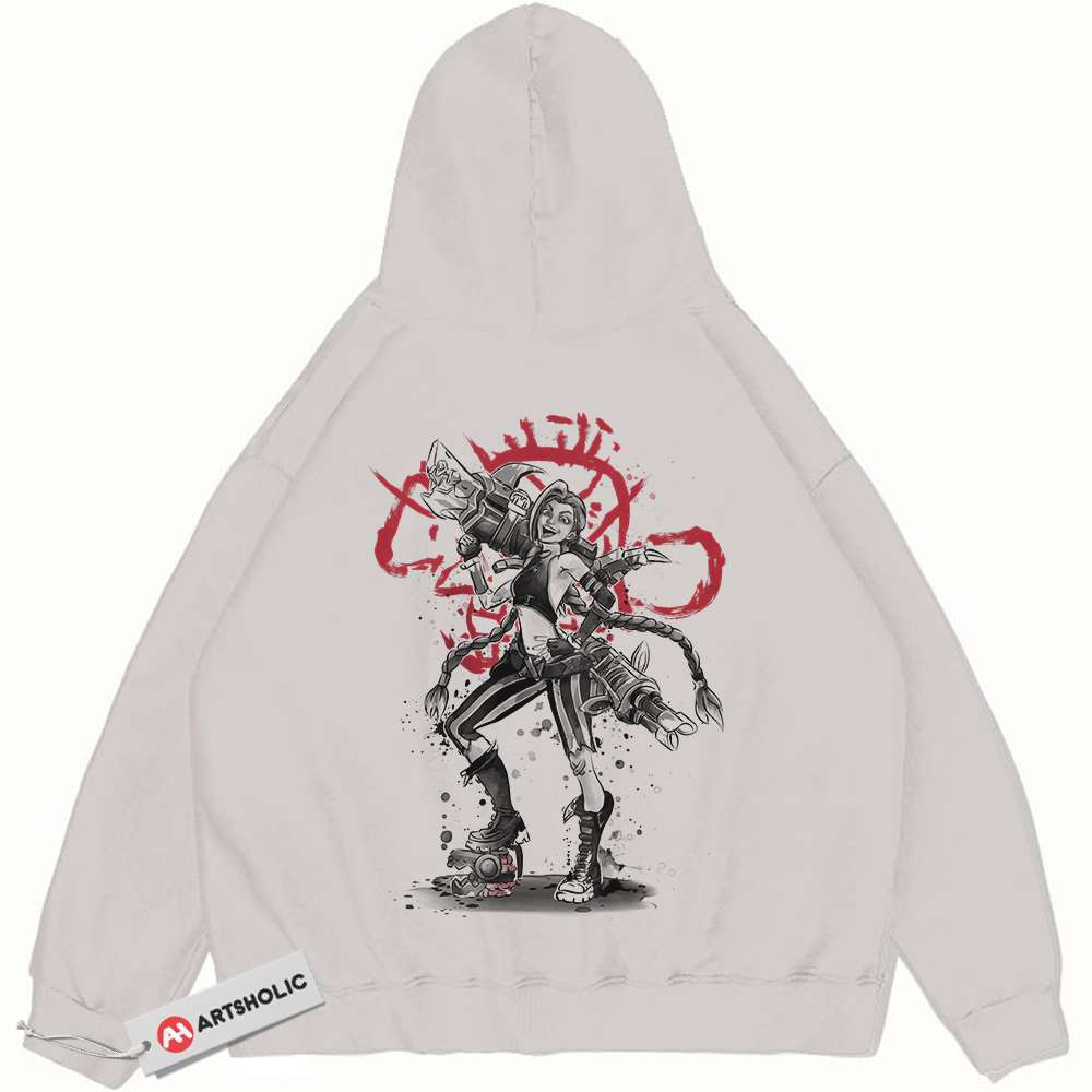 Jinx Hoodie, League of Legends Hoodie, LoL Hoodie, Game Hoodie, Vintage Hoodie