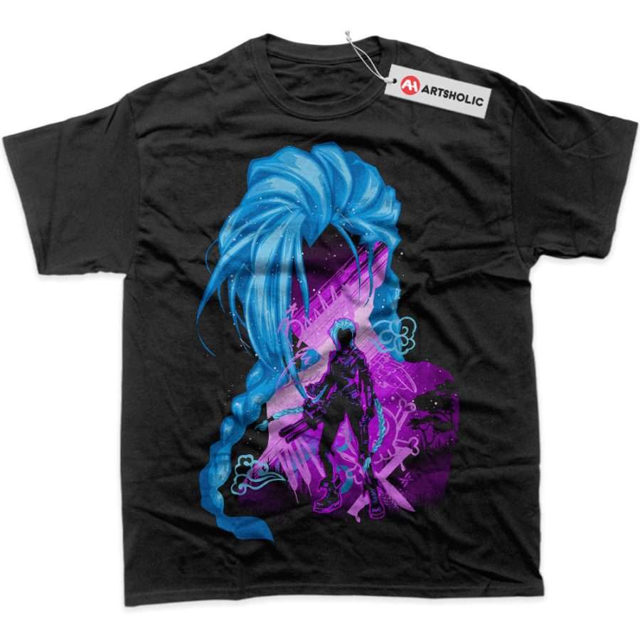 Alternative view of Jinx Shirt, League of Legends Shirt, LoL Shirt, Game Shirt, Graphic T-Shirt