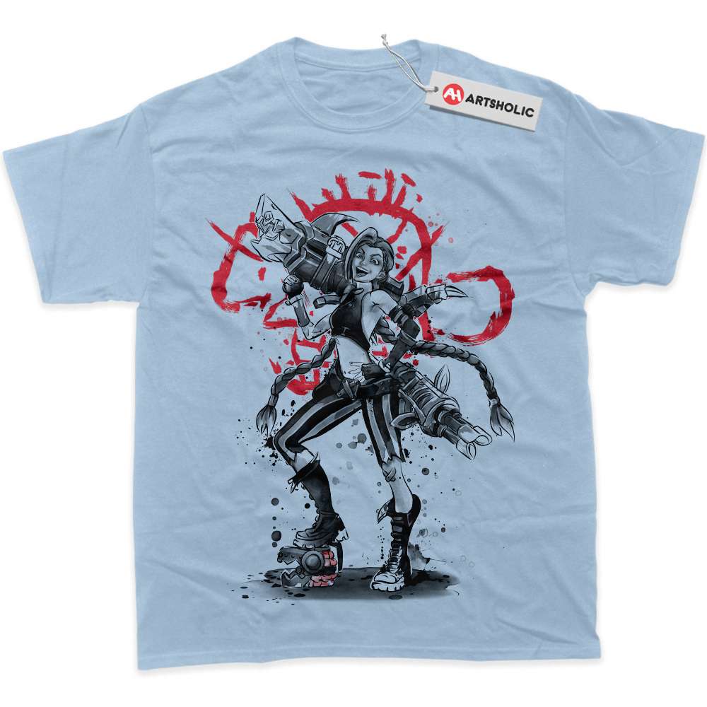 Alternative view of Jinx Shirt, League of Legends Shirt, LoL Shirt, Game Shirt, Graphic T-Shirt