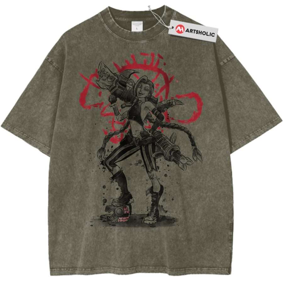 Alternative view of Jinx Shirt, League of Legends Shirt, LoL Shirt, Game Shirt, Vintage T-Shirt