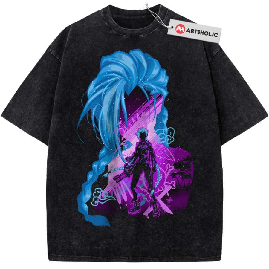 Alternative view of Jinx Shirt, League of Legends Shirt, LoL Shirt, Game Shirt, Vintage T-Shirt