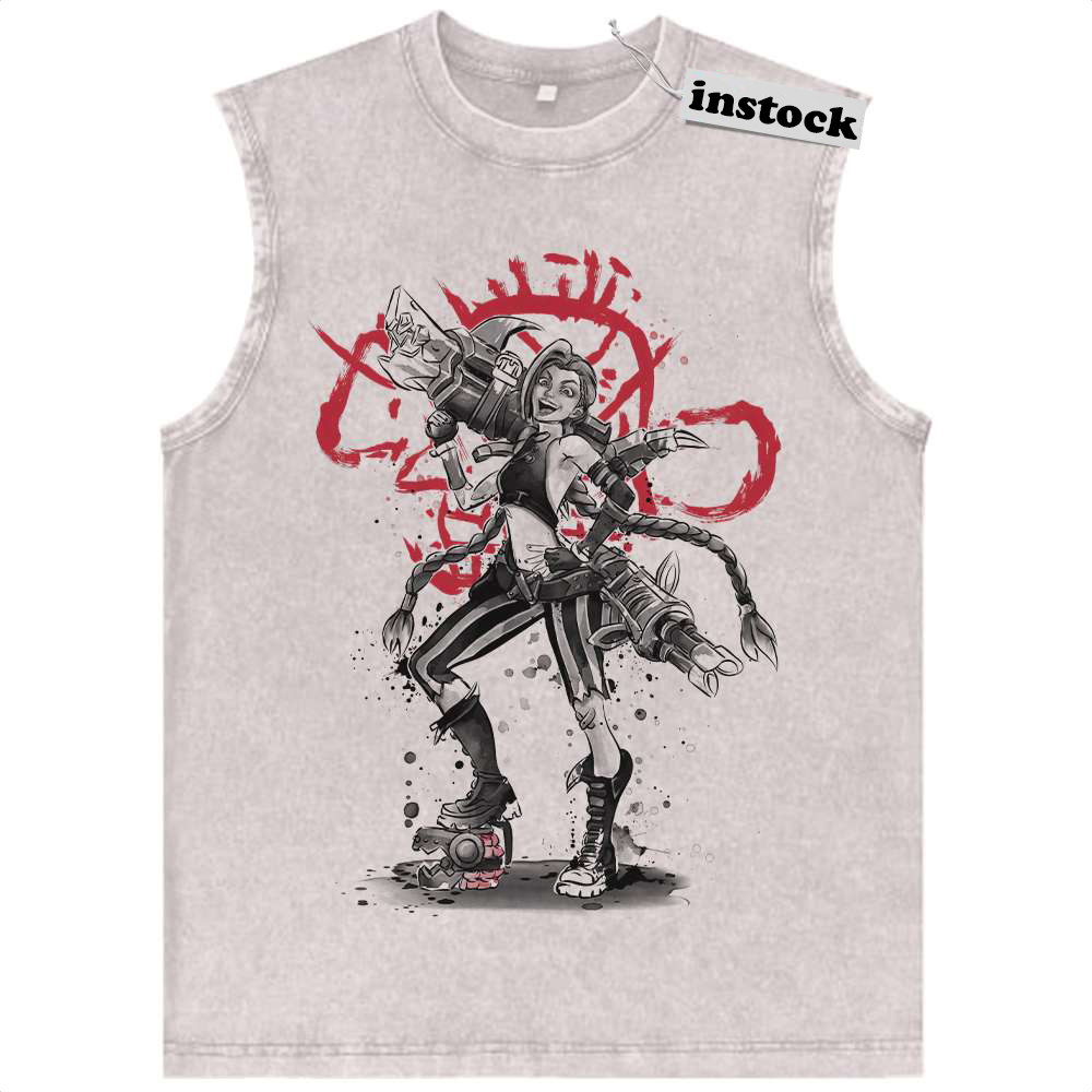 Jinx Tank Top, League of Legends Tank Top, LoL Tank Top, Game Tank Top, Vintage Tank Top