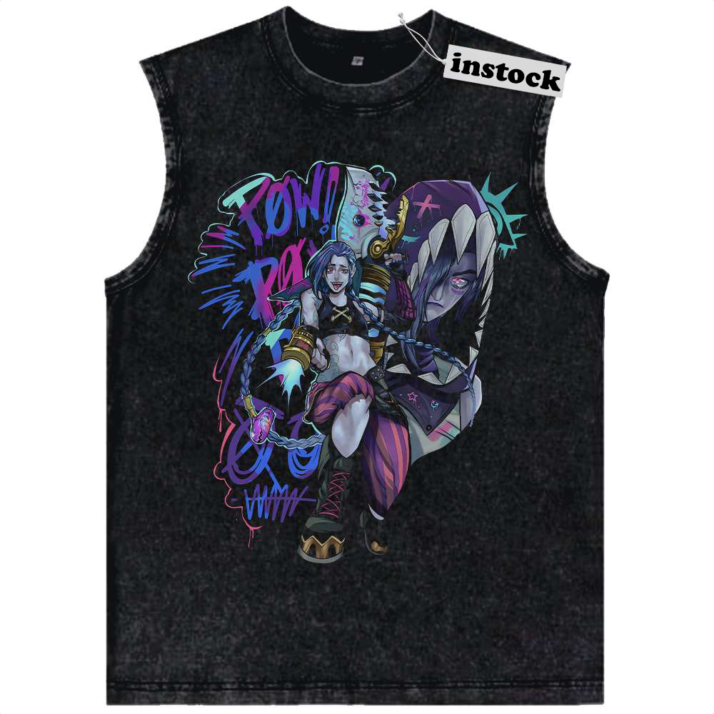 Jinx Tank Top, League of Legends Tank Top, LoL Tank Top, Game Tank Top, Vintage Tank Top