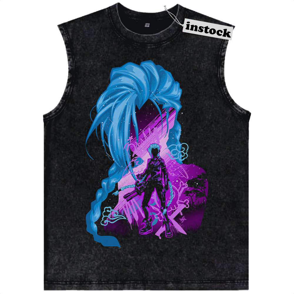 Jinx Tank Top, League of Legends Tank Top, LoL Tank Top, Game Tank Top, Vintage Tank Top