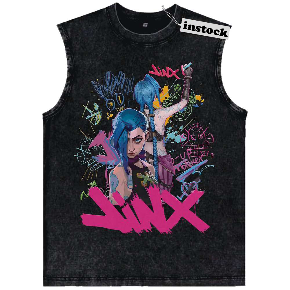 Jinx Tank Top, League of Legends Tank Top, LoL Tank Top, Game Tank Top, Vintage Tank Top