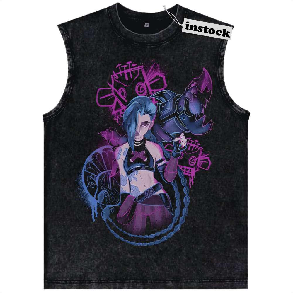 Jinx Tank Top, League of Legends Tank Top, LoL Tank Top, Game Tank Top, Vintage Tank Top
